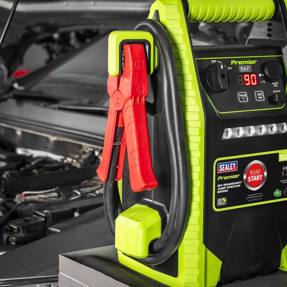 Sealey PRS2200 Premier 12V Road Start Jump Starter 2200 Peak Amps