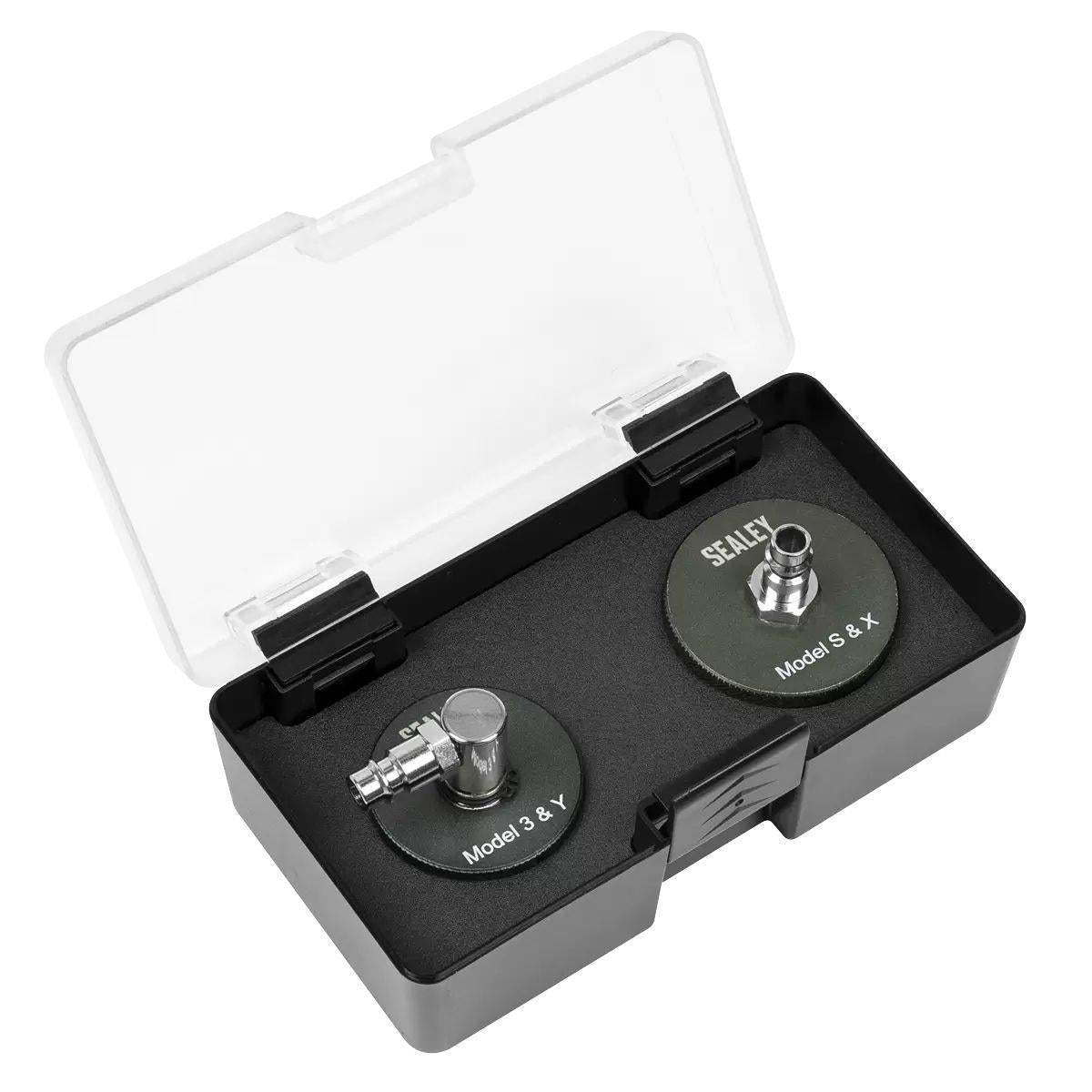 Sealey VS0204T Brake Pressure Bleeder Cap Set for Tesla