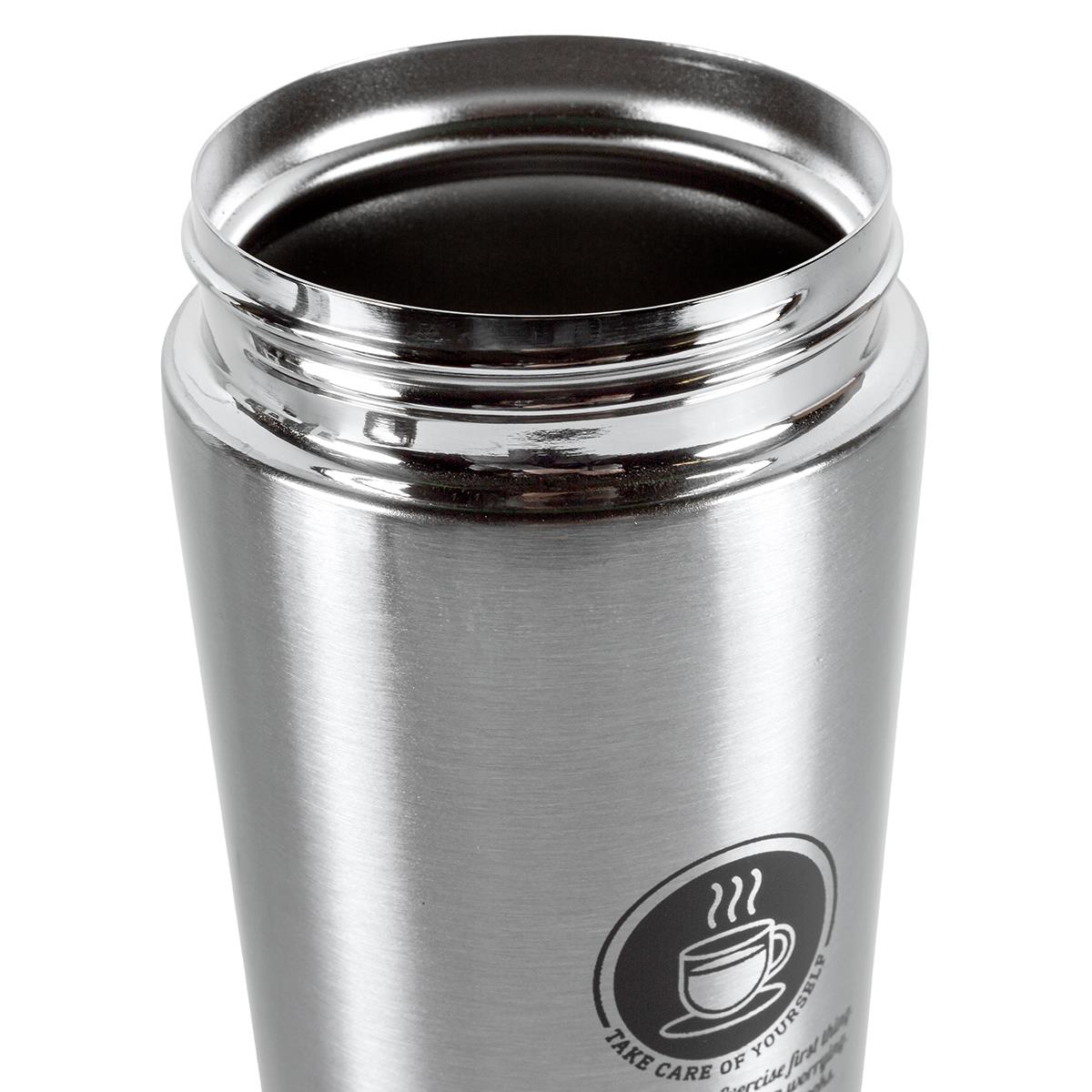 Tools4Trade Stainless Steel Thermal Coffee Mug - Silver (360ml)