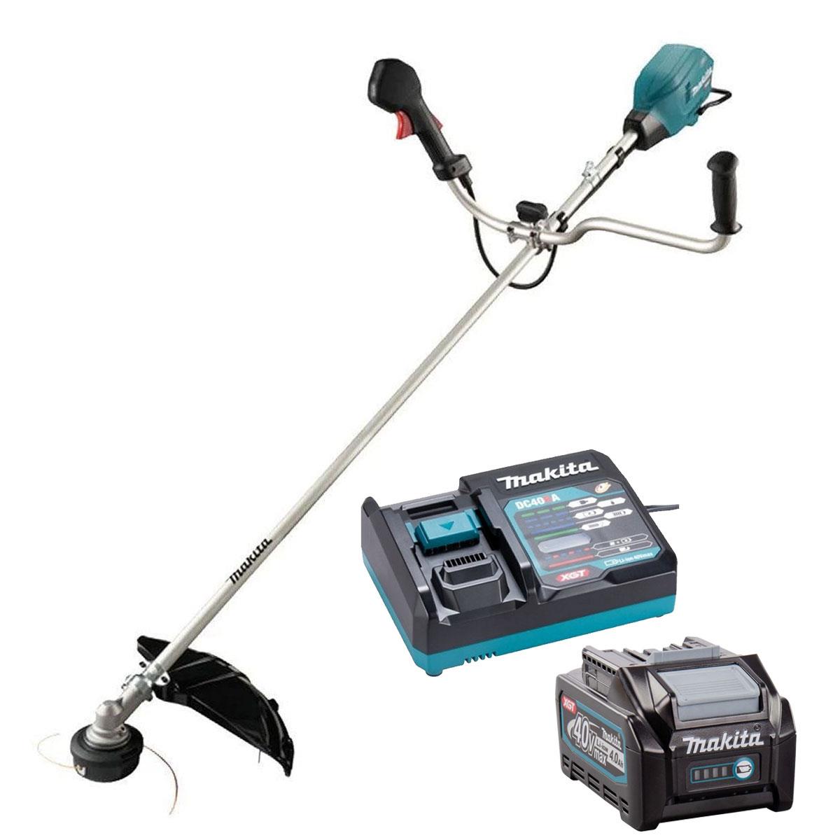 Makita UR006GZ04 40V XGT Brushless Brush Cutter with 1 x 4.0Ah Battery & Charger