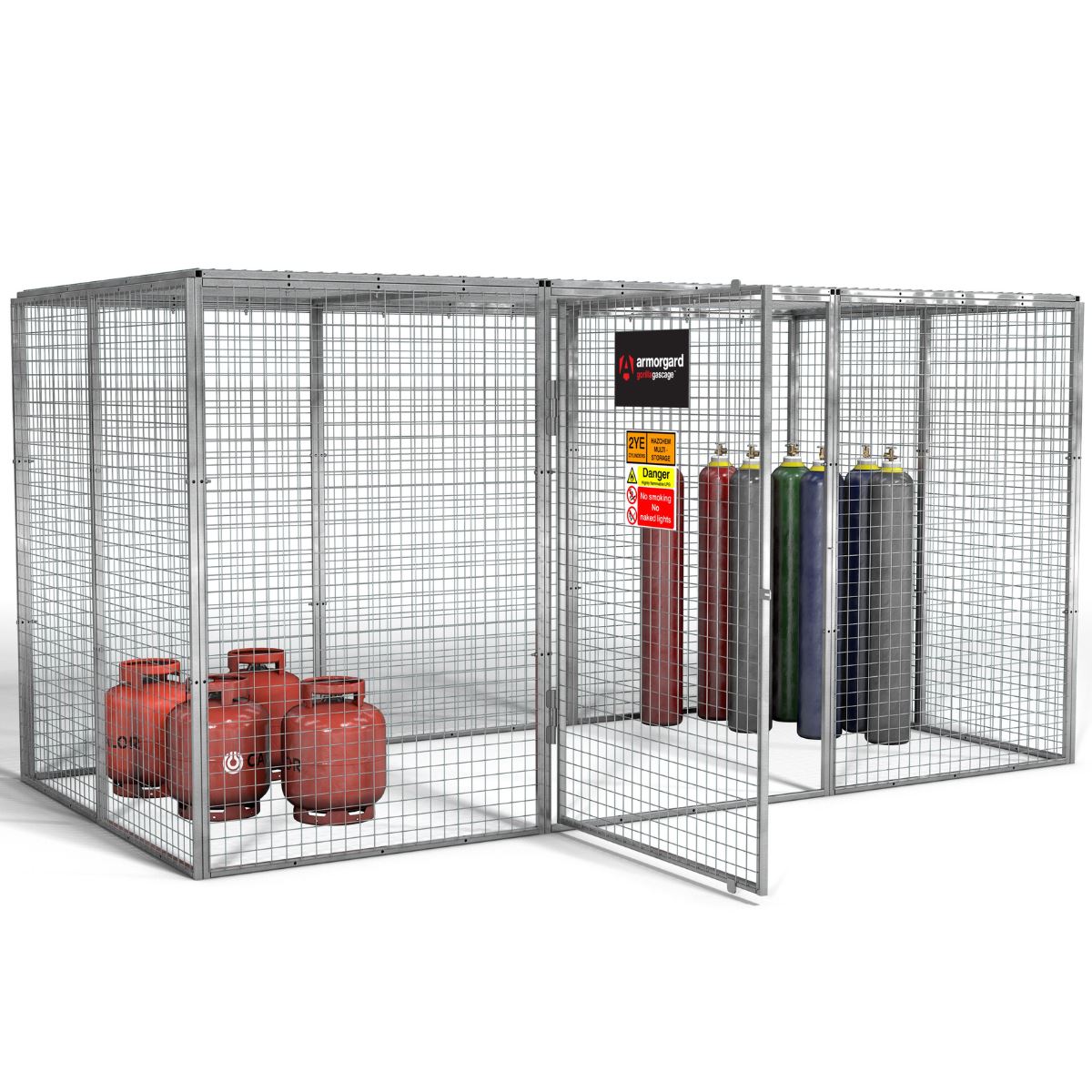 Armorgard GGC17 Gorilla Gas Cage 3662mm x 1810mm x 1831mm Heavy-Duty Secure Storage for Gas Cylinders
