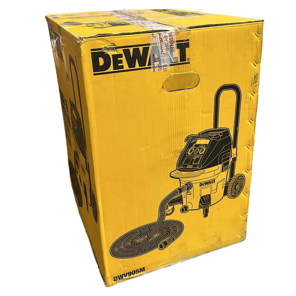 Dewalt DWV905M-LX M-Class Construction Dust Extractor 38 litre 1400W/110V High-Power Industrial Vacuum Item Condition Box Opened Never Used