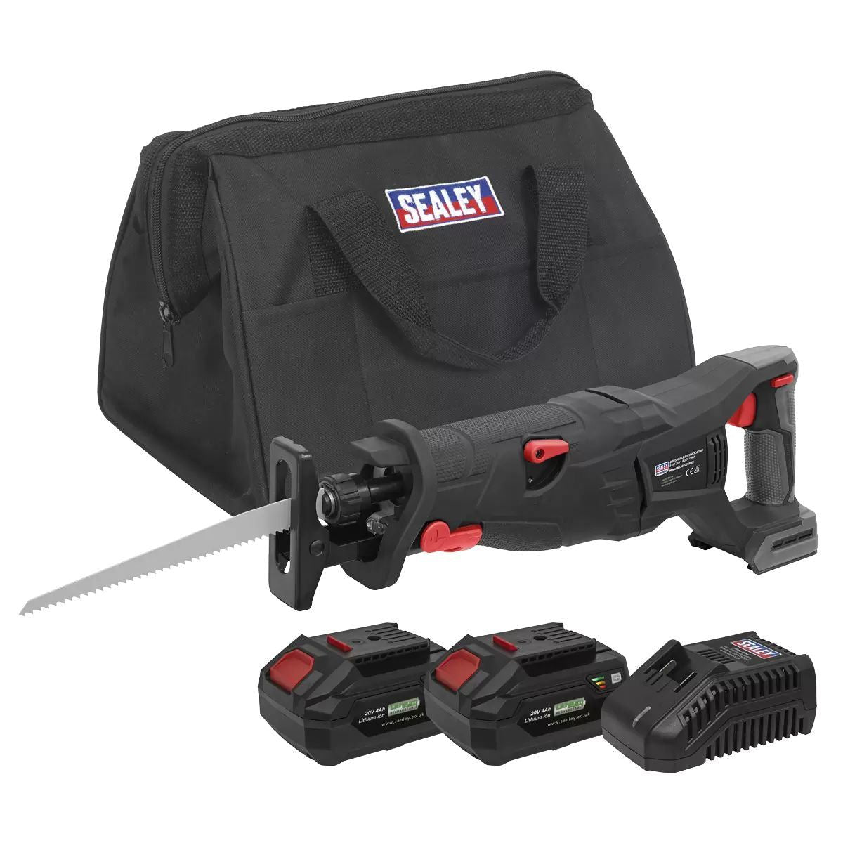 Sealey CP20VRSXKIT 20V Brushless Reciprocating Saw Kit with 2 Batteries & Charger