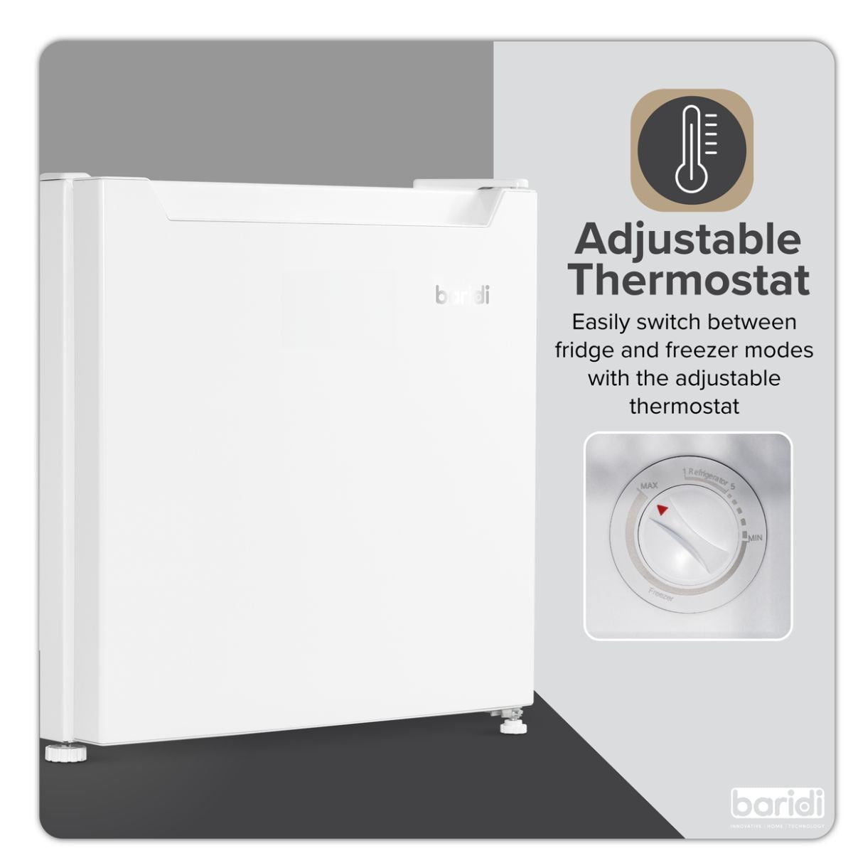 Sealey DH254 Baridi Mini Tabletop Fridge 31L Capacity White