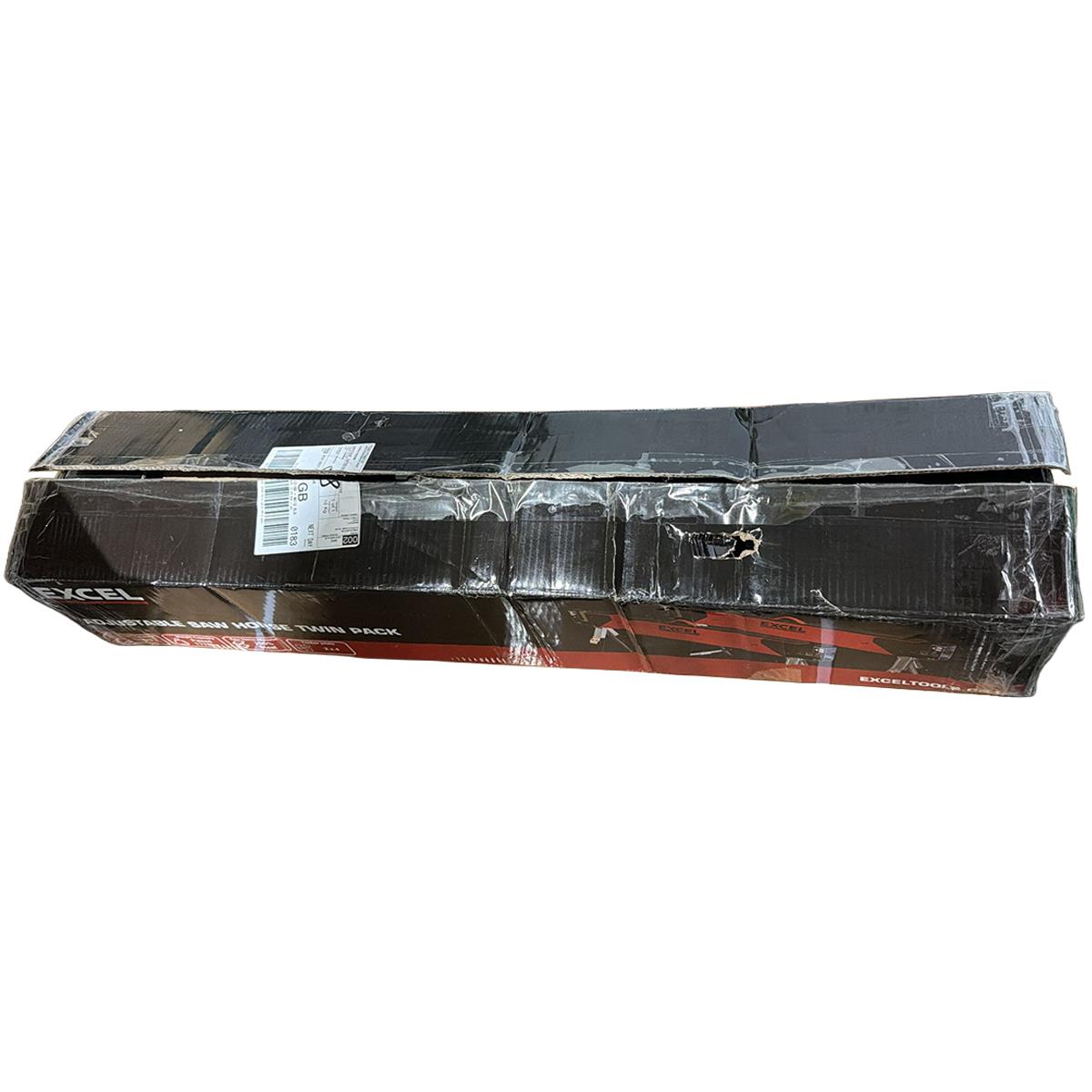 Excel Steel Sawhorse Heavy Duty Adjustable Legs Twin Pack 1178Kg Capacity Item Condition Used