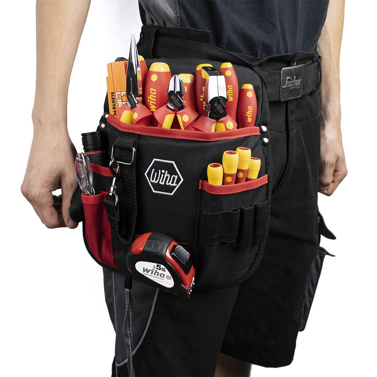 Wiha Electrician Tool Set Of 18 Piece With Belt Pouch WHA-44574