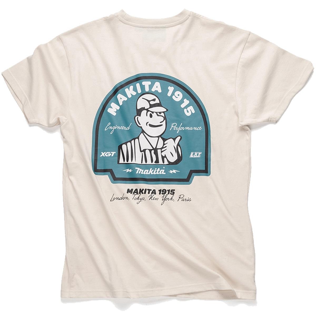 Makita MK101M Origin T-Shirt Regular Fit Off White - Size L