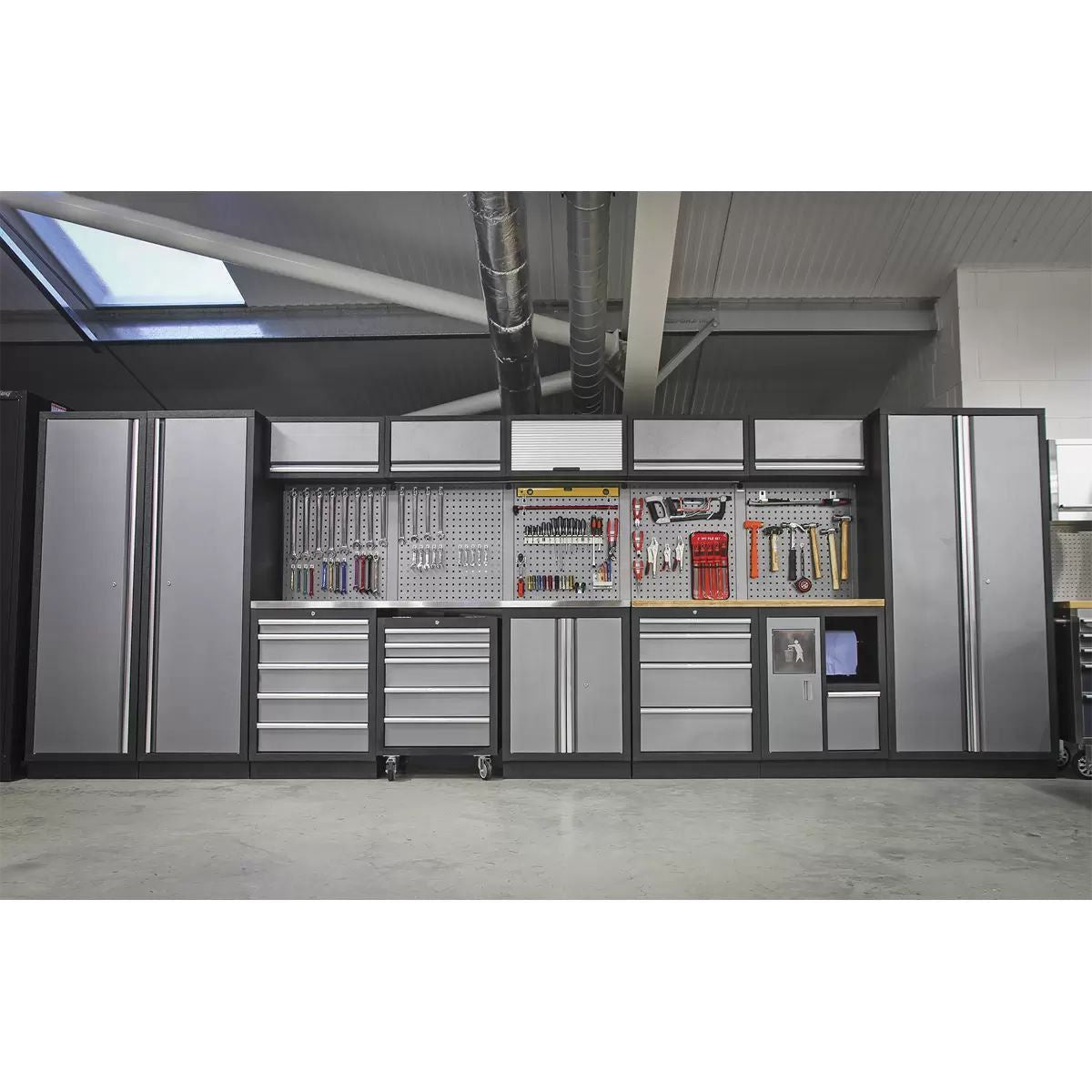 Sealey APMSSTACK01W Superline PRO 4.9m Storage System Wood Worktop