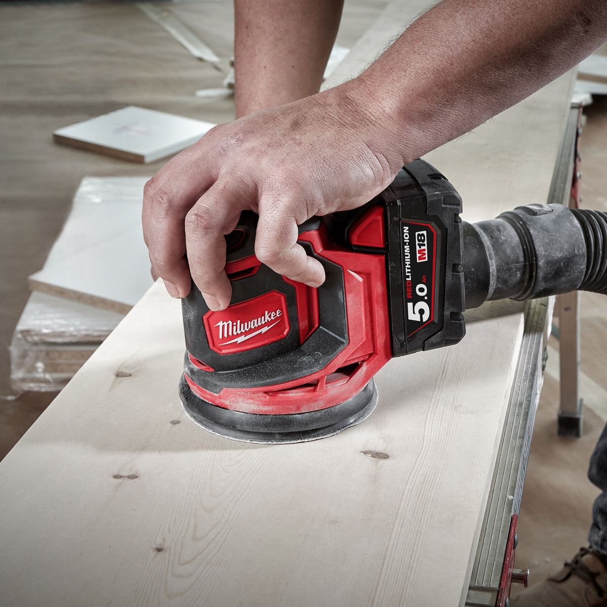 Milwaukee M18PP5C-503B 18V FUEL Woodworking 5 Piece Kit with 2 x 5.0Ah Batteries & Charger 4933480469