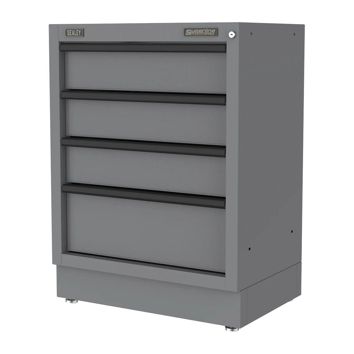 Sealey APMS38BE Superline PRO Black Edition Modular Cabinet 4 Drawer 680mm