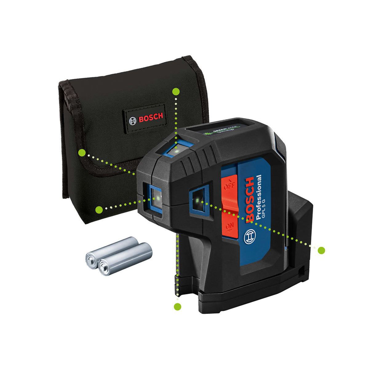 Bosch GPL 5 G Reliable & Professional Point Laser for Accurate Alignment in Any Project 0601066P00