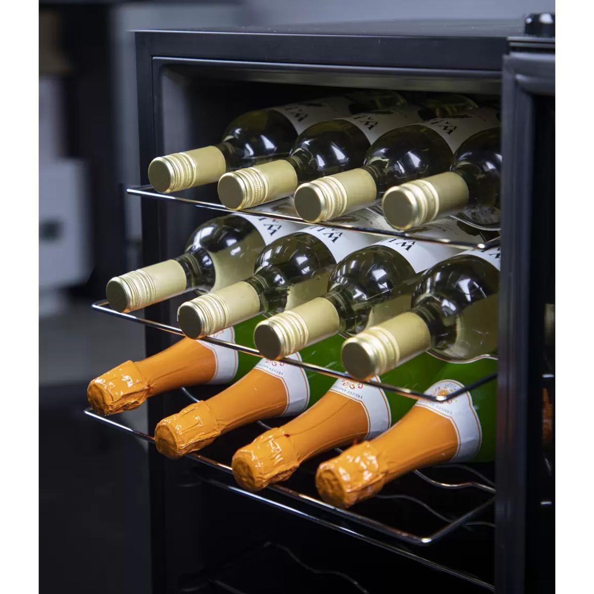 Sealey DH10 Baridi 28 Bottle Tabletop Wine Fridge & Cooler 430 x 450 x 840mm 240V