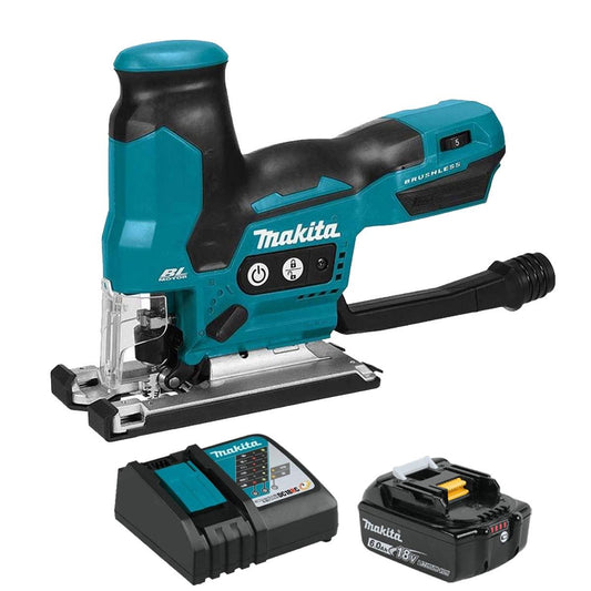 Makita DJV185Z 18V LXT Cordless Brushless Jigsaw with 1 x 6.0Ah Battery & Charger