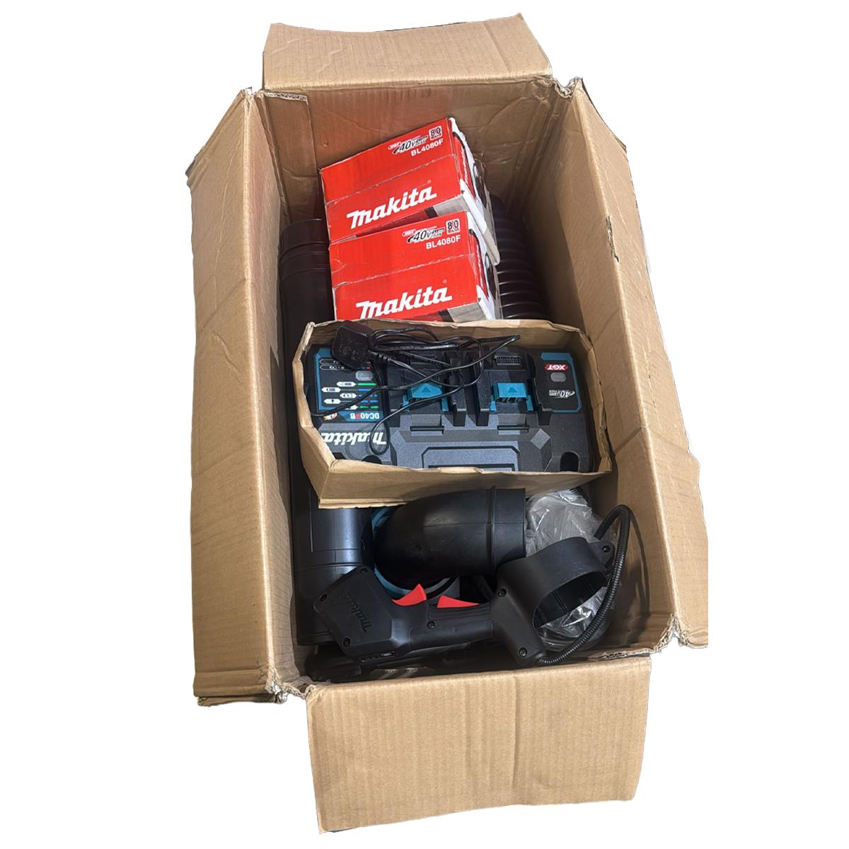 Makita PM001GL202 40V XGT Brushless Backpack Mist Blower With 2 x 8.0Ah Batteries and Charger Item Condition Seller Refurbished