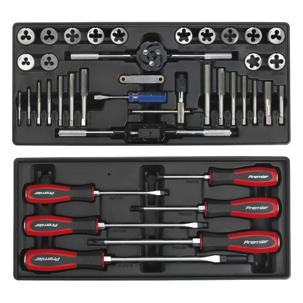 Sealey SPTCCOMBO1 Tool Chest Combination 14 Drawer with Ball Bearing Slides Blue & 1179pc Tool Kit