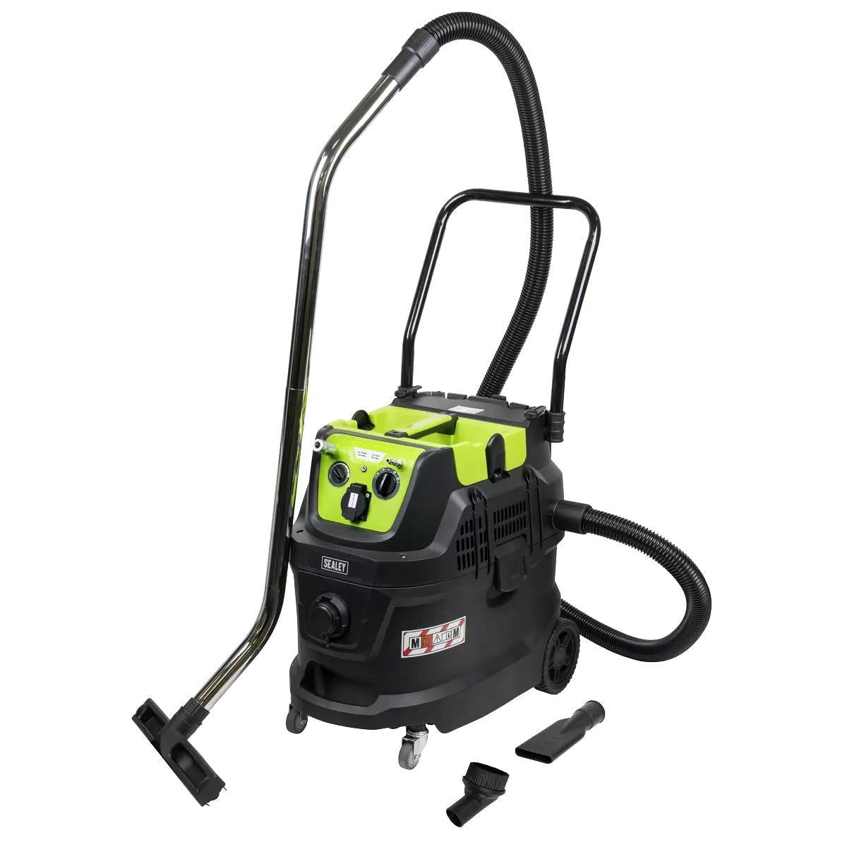 Sealey PC400MA M Class Dust-Free Industrial Wet & Dry Vacuum Cleaner 40L with Autostart for Air 1600W/230V