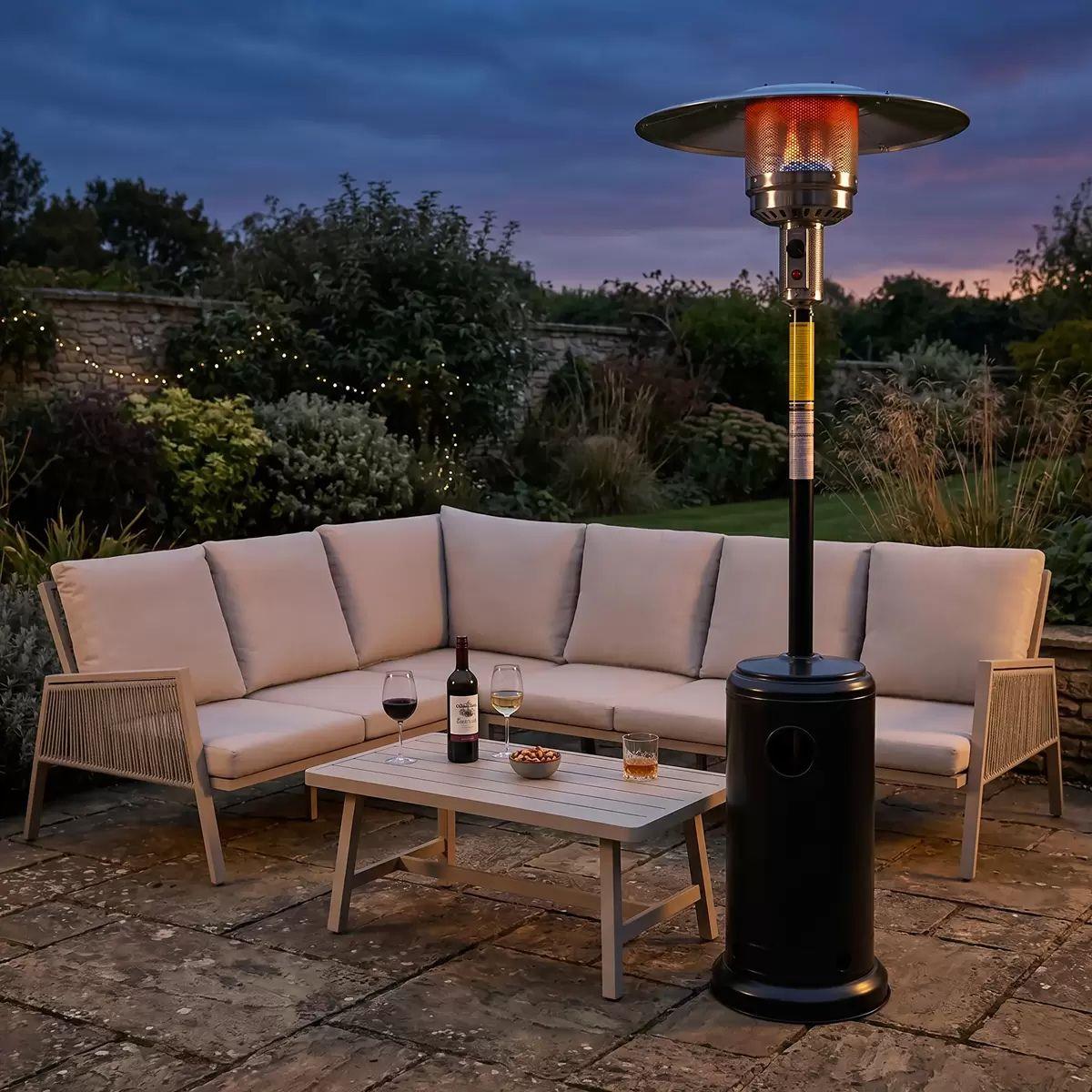 Sealey DG1 Dellonda Outdoor Garden Gas Heater 13kW Commercial & Domestic Black