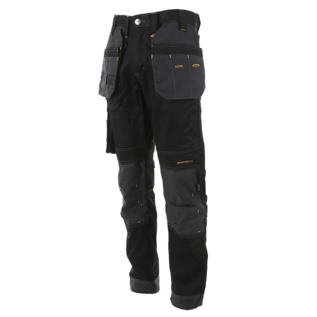 Dewalt Harrison Pro-Stretch Trousers with Holster Pockets Black/Grey - L31
