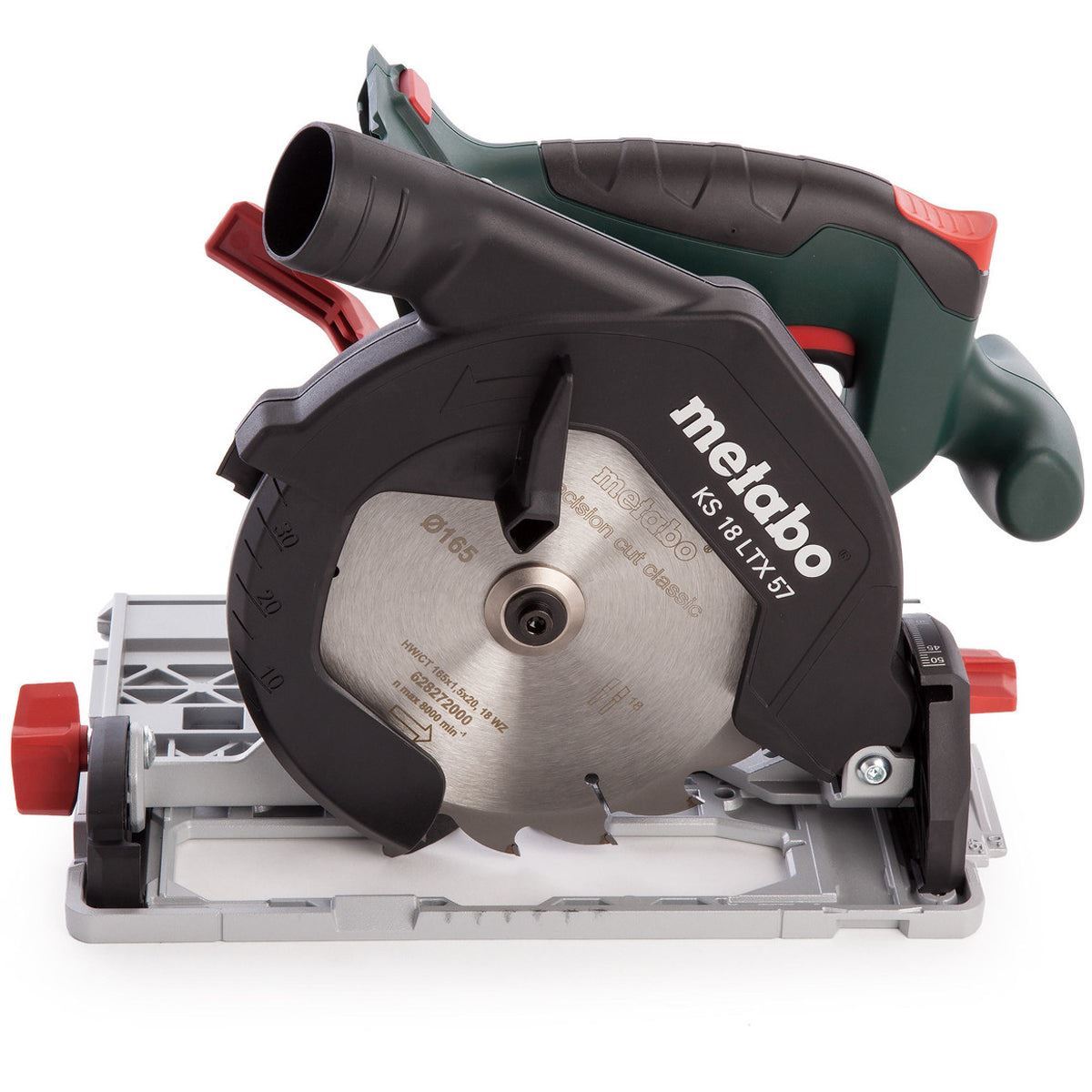Metabo KS 18 LTX 57 18V 165mm Circular Saw with 1 x 4.0Ah Battery Charger & Metabox