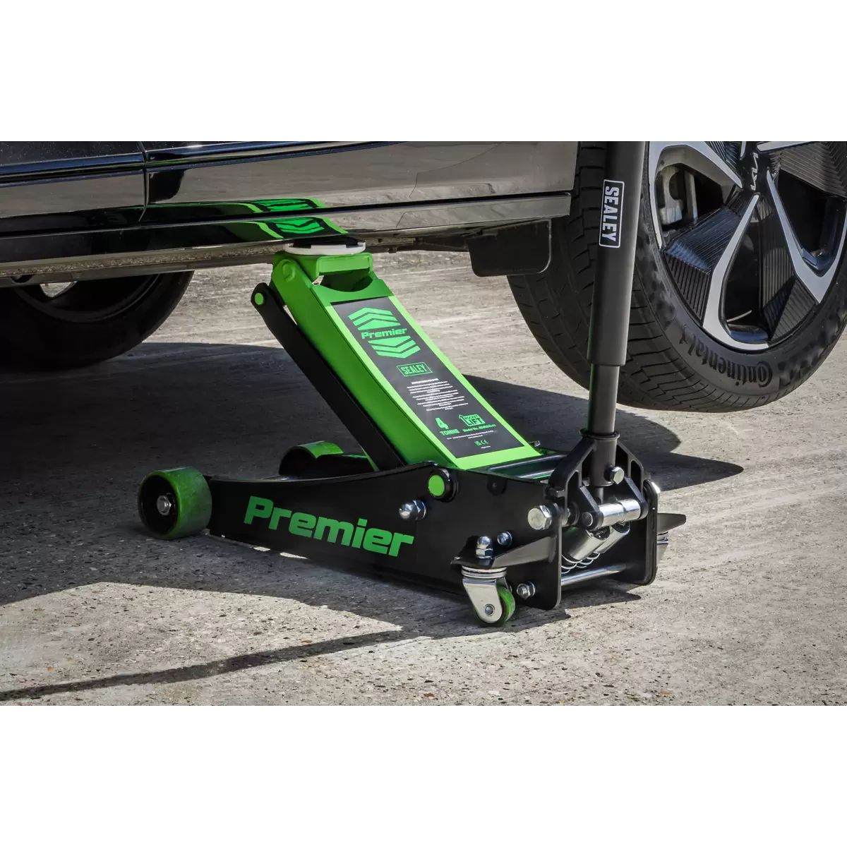 Sealey 4040AG Trolley Jack 4 Tonne Rocket Lift Green Car Van Garage