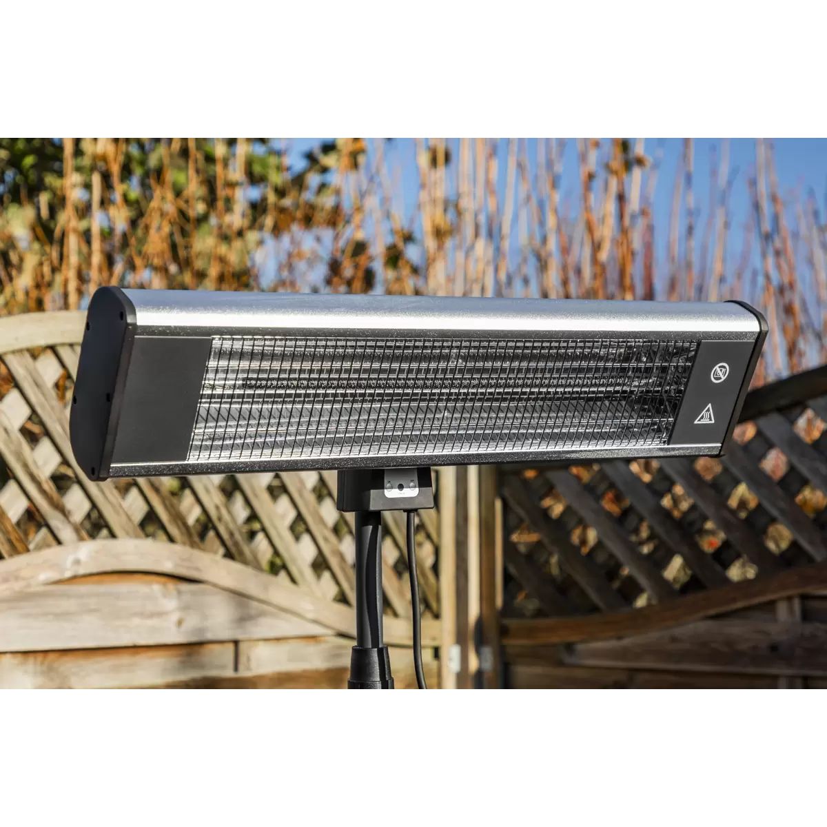 Sealey IFSH1809R Floor Standing Infrared Patio Heater Dry Heat, Adjustable & Remote Control 230V/1800W