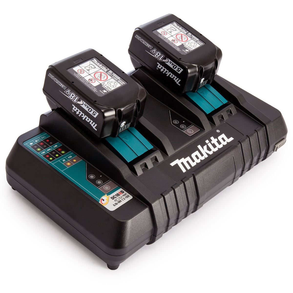 Makita DC18RD/1 14.4 - 18V LXT Twin Port Rapid Battery Charger 110V
