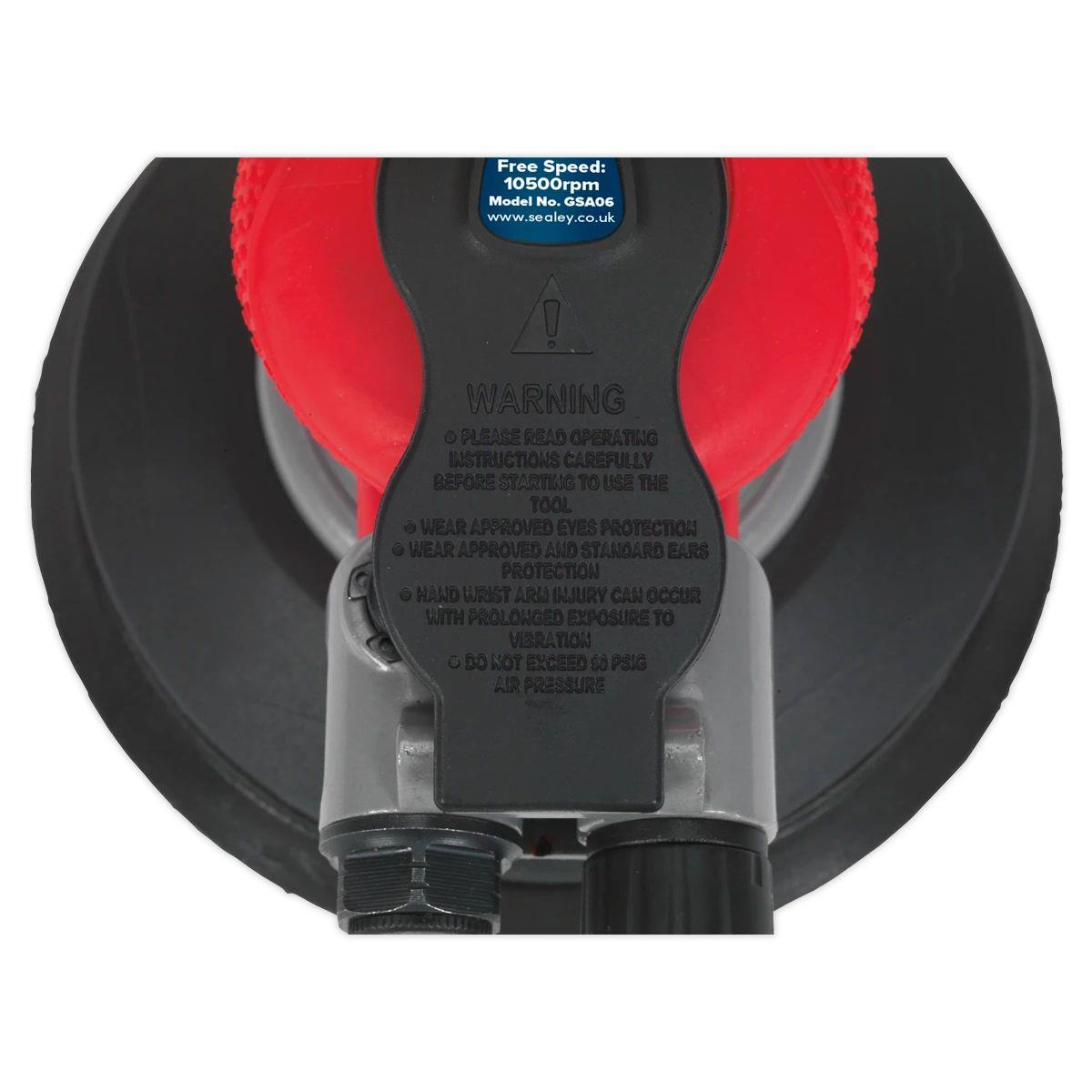 Sealey GSA06 Generation Dust-Free Self-Contained Air Palm Random Orbital Sander 150mm