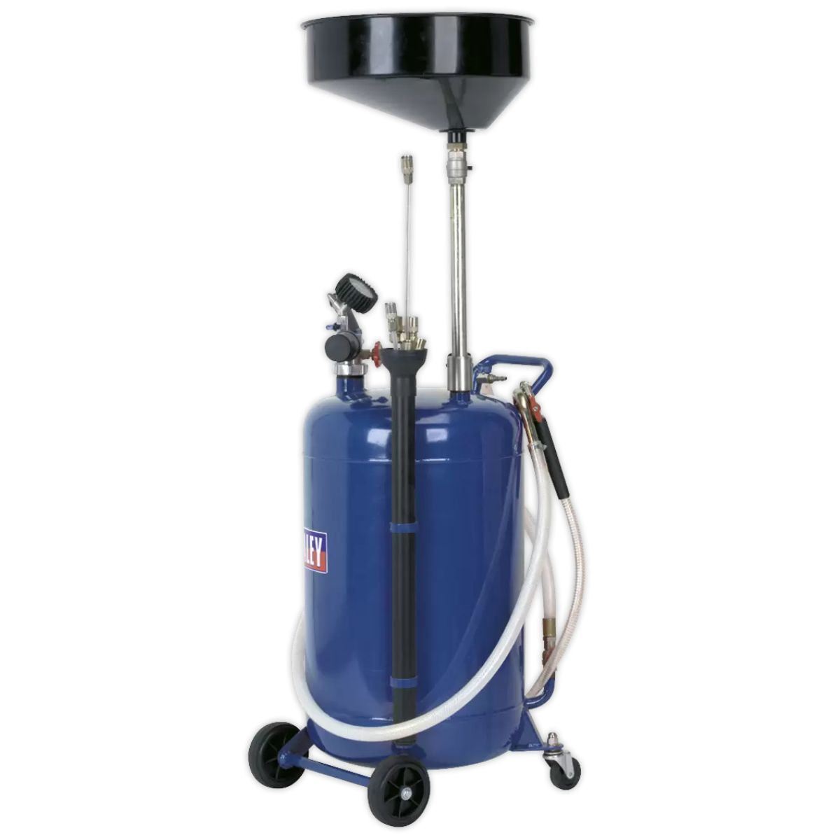 Sealey AK459DX 90L Air Discharge Mobile Oil Drainer with Probes