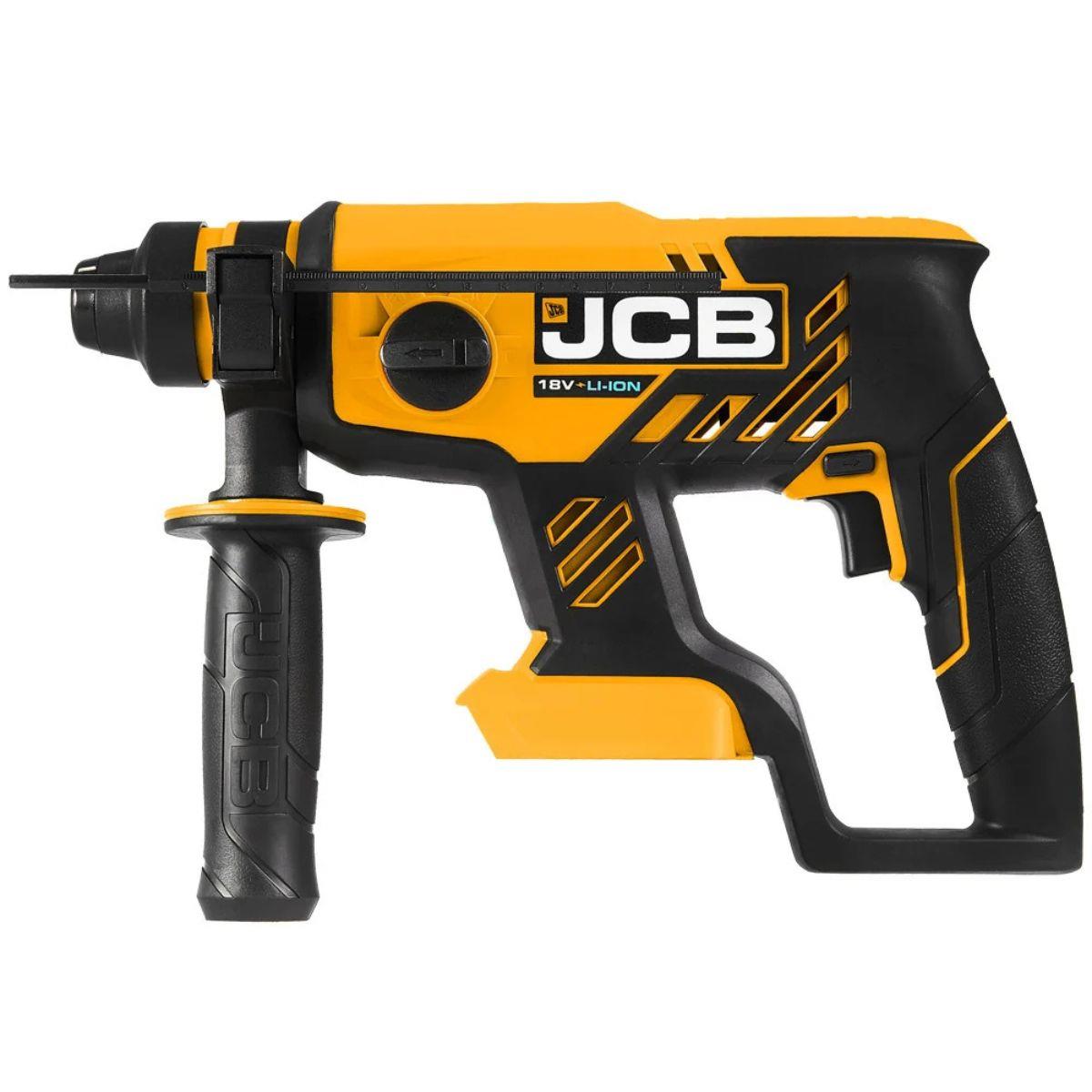 JCB 21-18BLRH-B 18V 1.7J Brushless SDS Rotary Compact Hammer Drill With 4 x SDS Bits, Keyless and SDS Plus Chuck Body Only