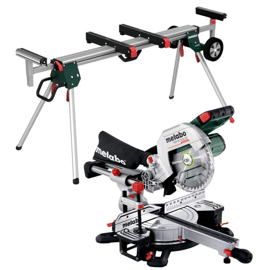 Metabo KGS 18 LTX BL 216 18V 216mm Brushless Sliding Mitre Saw with KSU 401 Stand