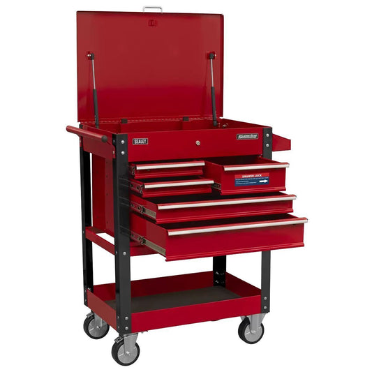 Sealey AP890M Mobile Tool & Parts Trolley with 5 Drawers