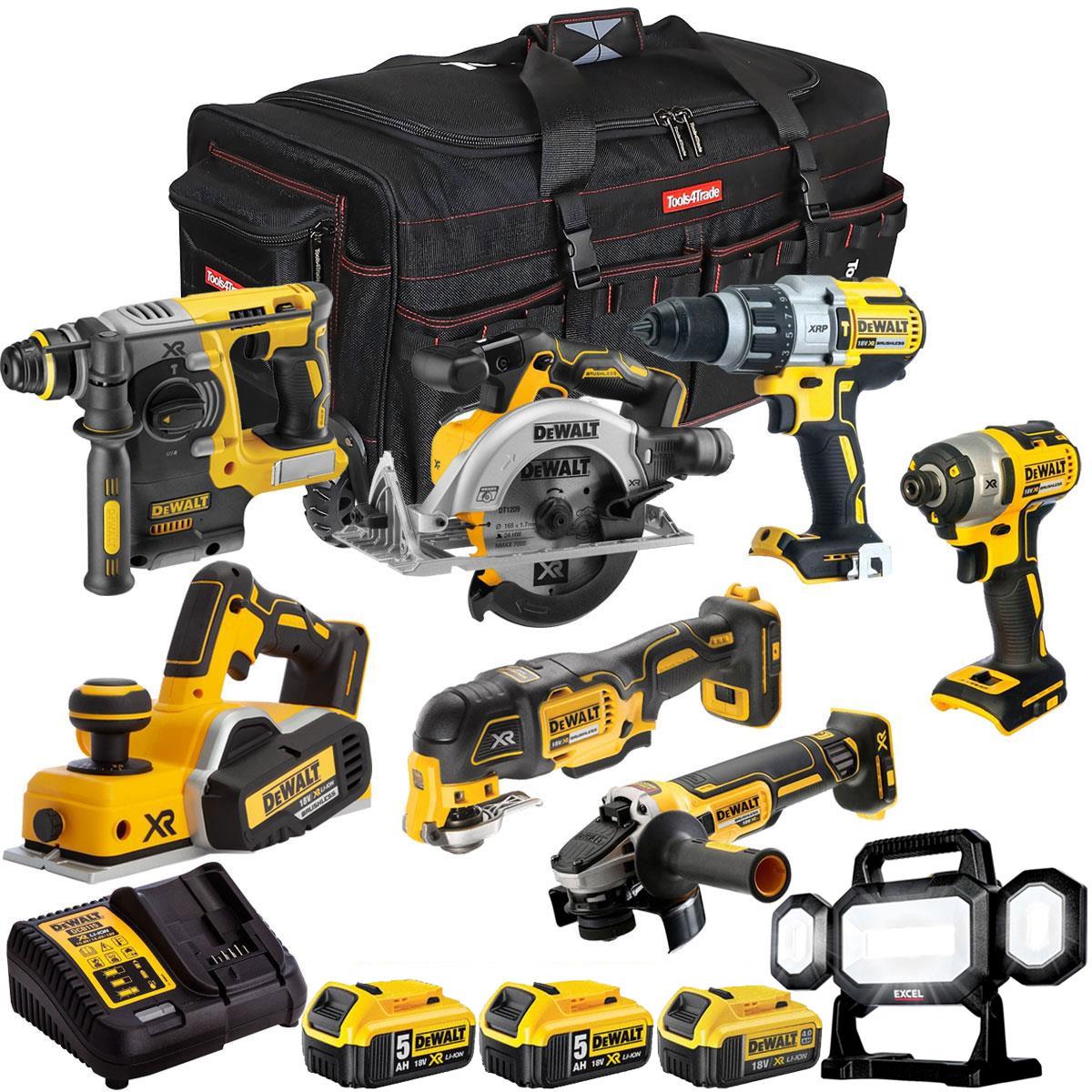 Dewalt 18V 8 Piece Combo Kit with 3 x Batteries & Charger T4TKIT-2049