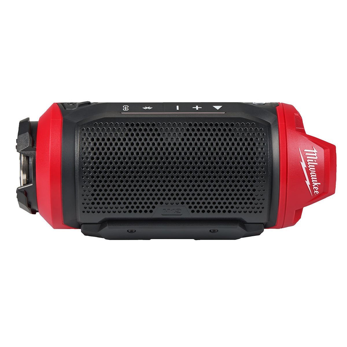 Milwaukee M12SPEJSG2-0 12V Bluetooth Jobsite Speaker with 1 x 2.5Ah Battery & Charger