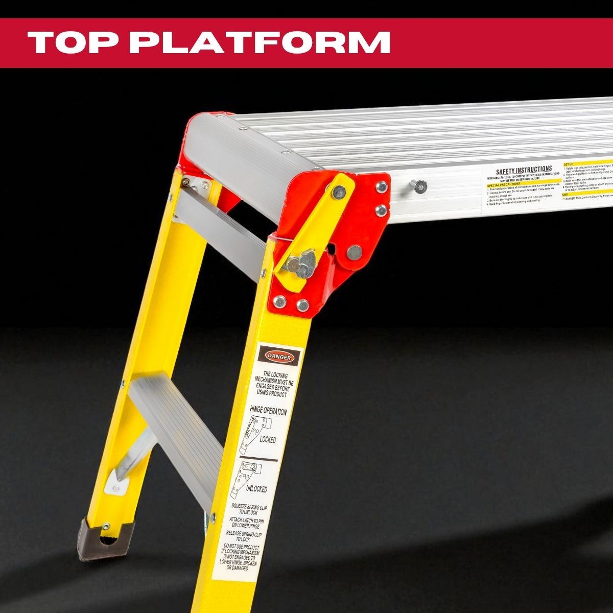 Excel Fibreglass Work Bench Platform Heavy Duty Folding Hop Up 300mm x 600mm Item Condition Damaged Box