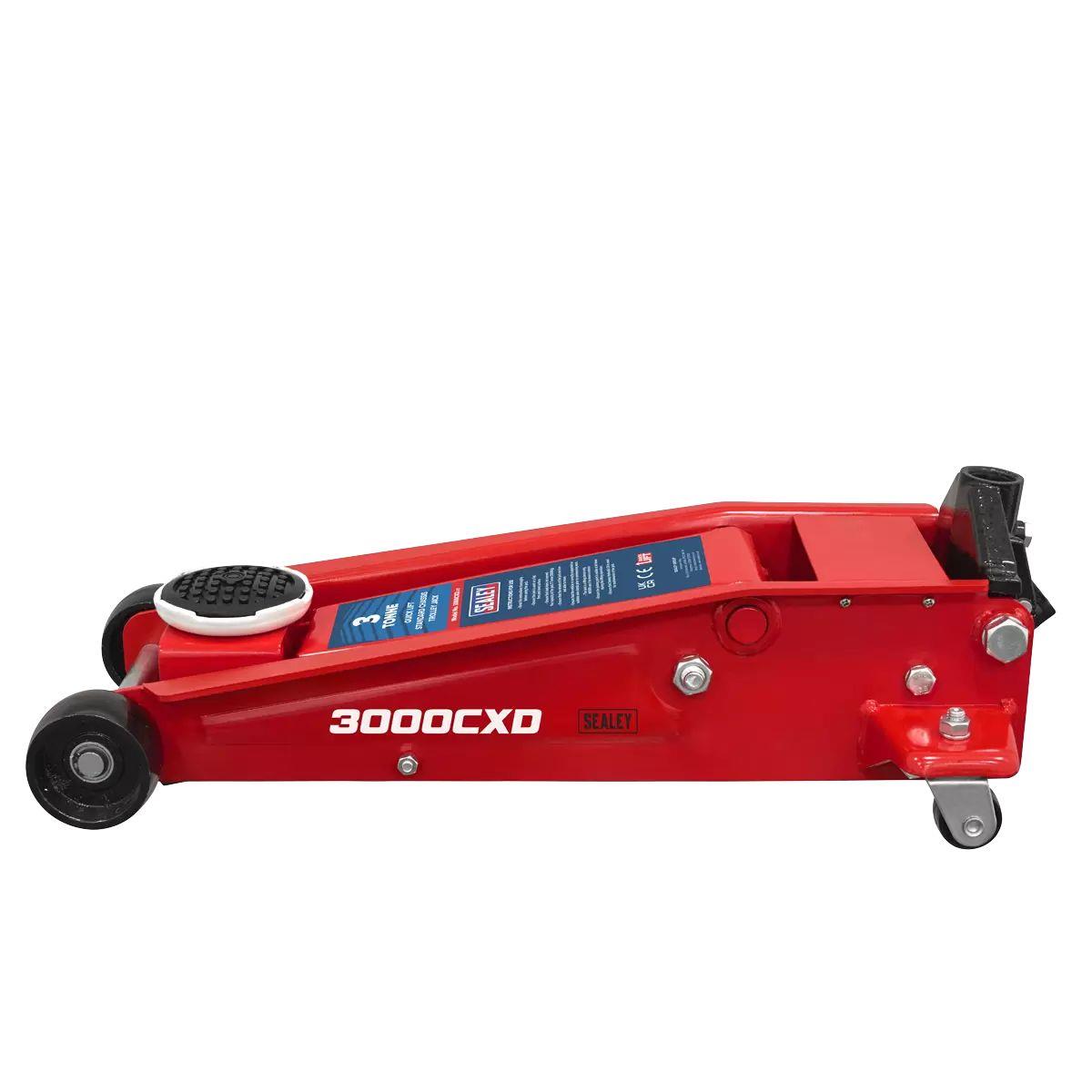Sealey 3000CXD Trolley Jack 3 Tonne Ton Standard Chassis Car Van Garage