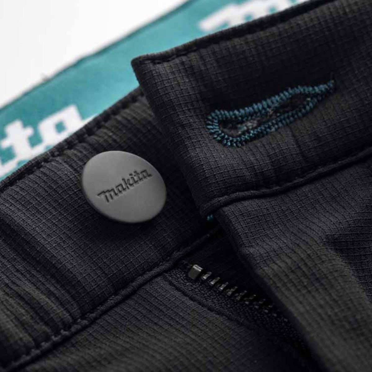 Makita MK304M Onyx Stretch Trousers Slim Fit Black - L31