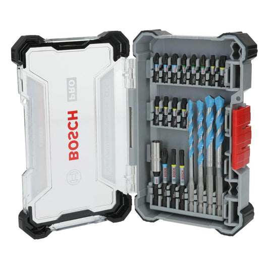 Bosch PRO 20 Piece Impact Screwdriving & Multi Construction Drilling Mixed Bit Set 2608521U83 - SPL