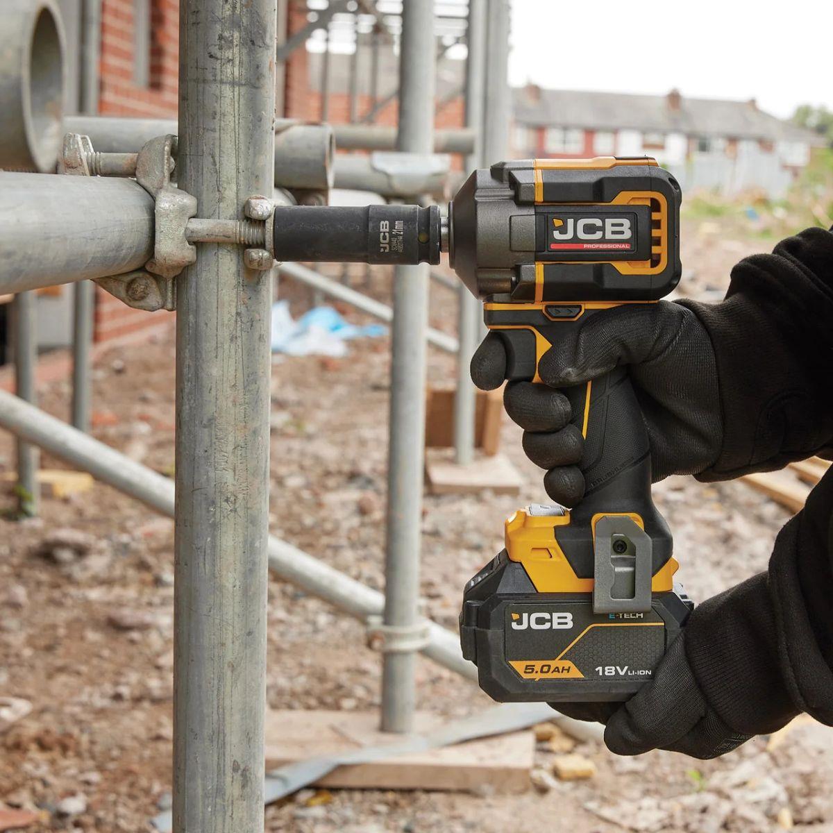 JCB-18PIW-350 18V 1/2 Inch Impact Wrench 350Nm Nut-Busting Torque Body Only
