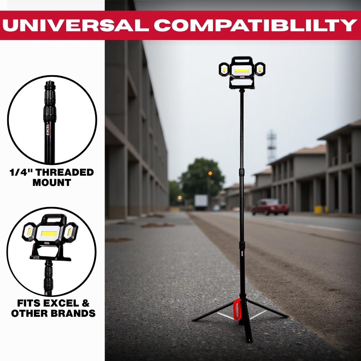 Excel Universal Tripod Stand 1.8m/6ft Item Condition Box Opened Never Used