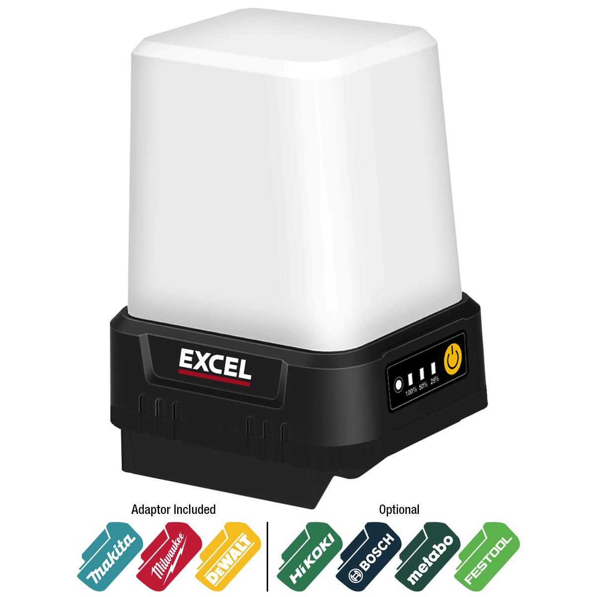 Excel 18V 1600 Lumens 360° Portable Site Light Body Only