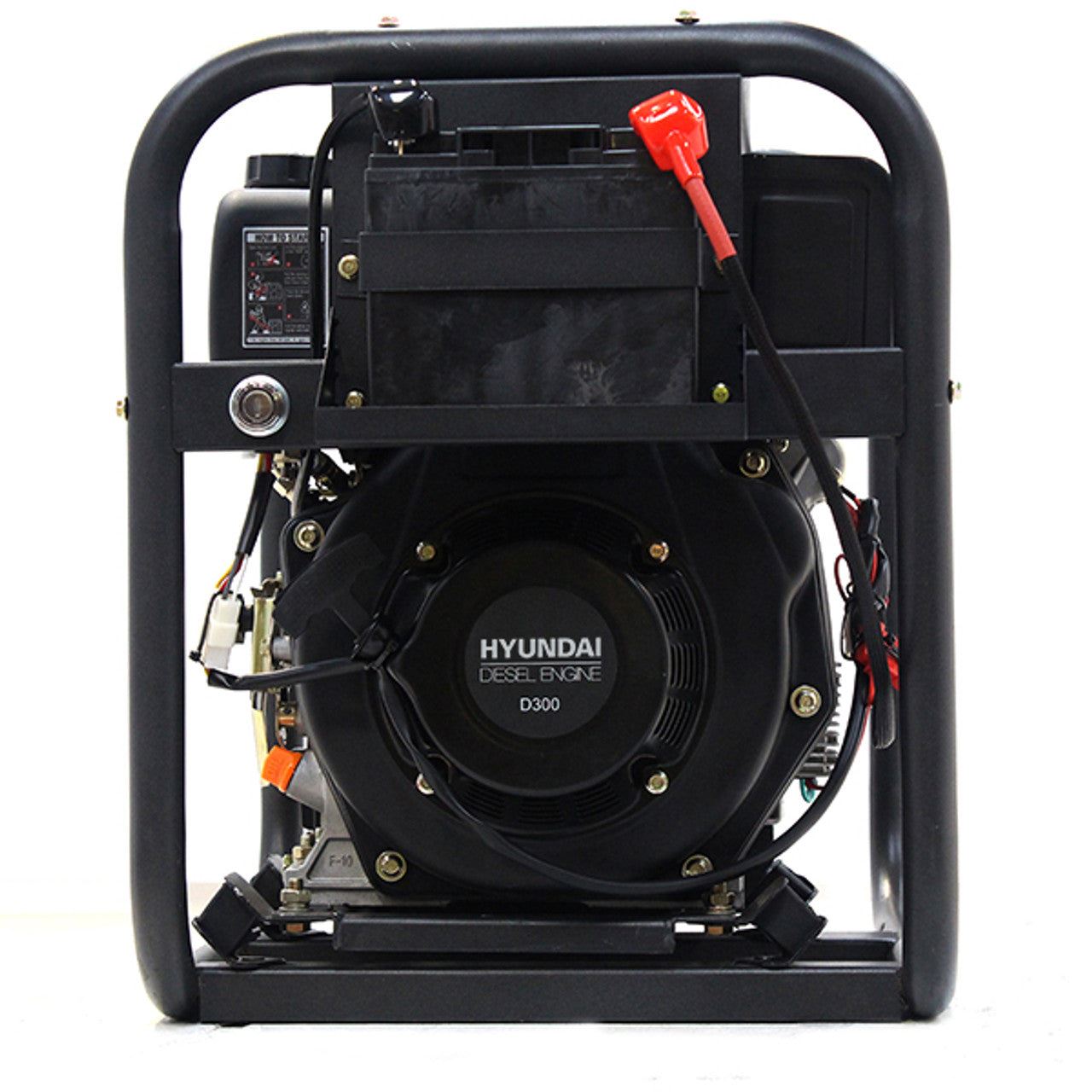 Hyundai DHYT80E 80mm Electric Start Open Frame Diesel Trash Water Pump, 25m Total Head, 6m Lift, 880min Flow Rate