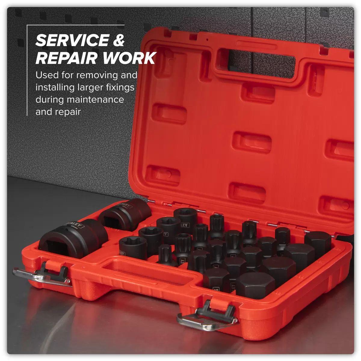 Sealey SX054 Impact Socket & Bit Set 3/4