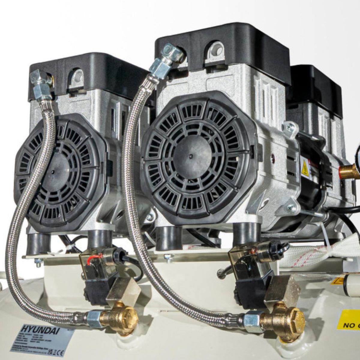 Hyundai HY27550X 50L Oil Free Low Noise Portable Electric Air Compressor 118psi 230V/1500W