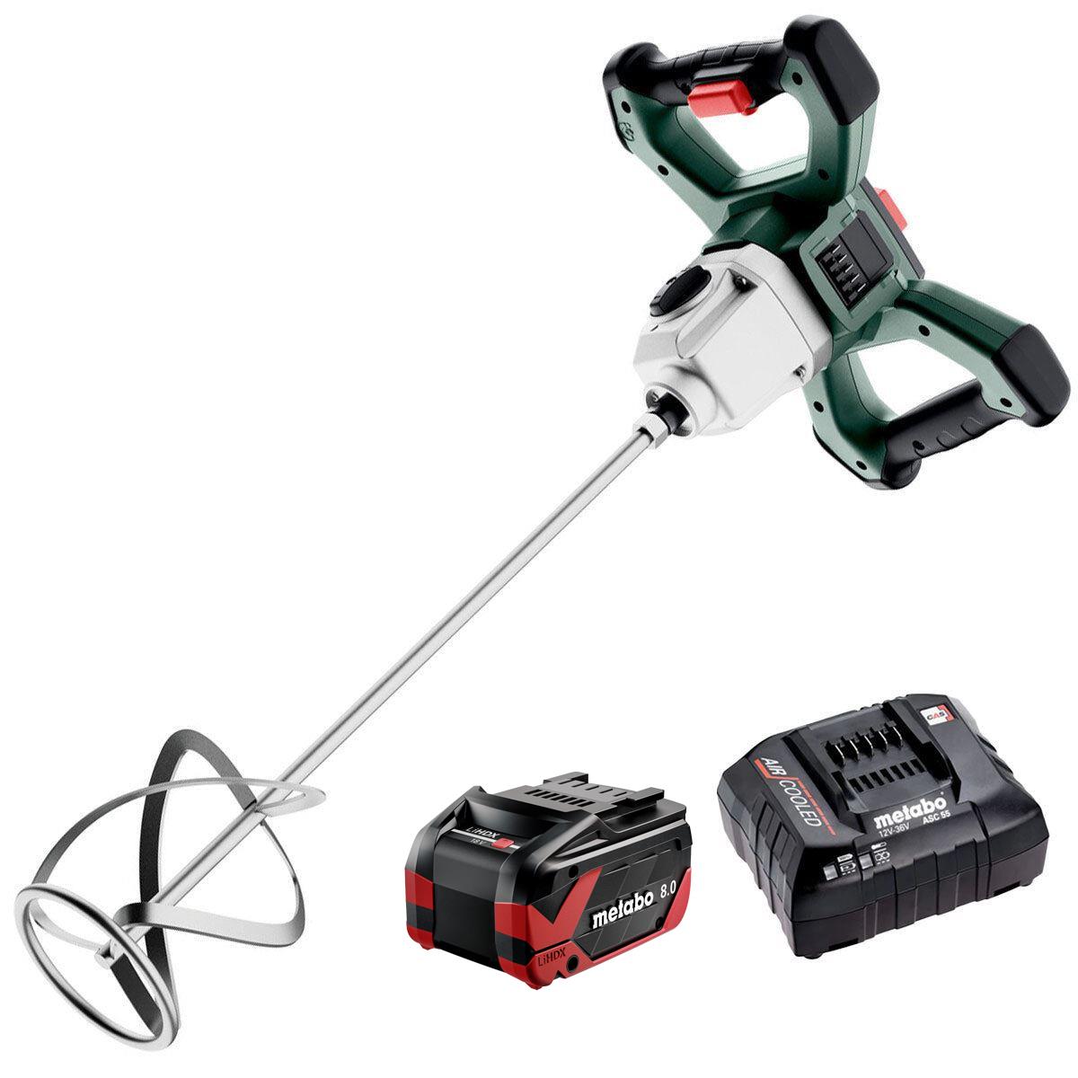 Metabo RW 18 LTX BL 140-2 18V Brushless 140mm Stirrer with 1 x 8.0Ah Battery & Charger