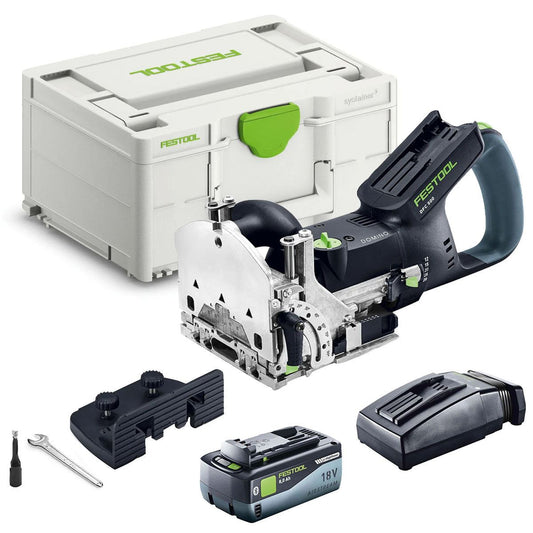 Festool DFC 500 E-Basic 18V DOMINO Joining Machine with 1 x 8.0Ah Battery Charger & Case