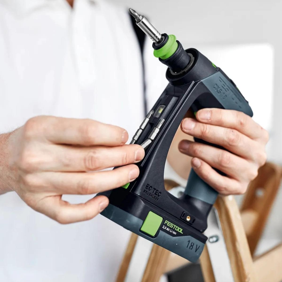 Festool CXS 18 C 3,0-Plus 18V Brushless Drill Driver with 2 x 3.0Ah Battery, Charger & Case - 576885