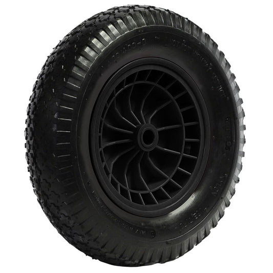 Excel Heavy Duty Rubber Wheelbarrow Wheel Black for 100L SKU 30372
