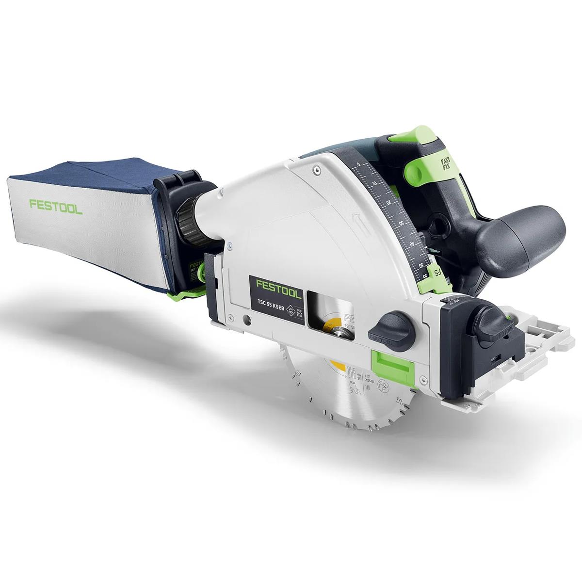 Festool TSC 55 KSEB-Basic 18V Brushless 160mm Plunge Cut Saw 577988 with Guide Rail Kit