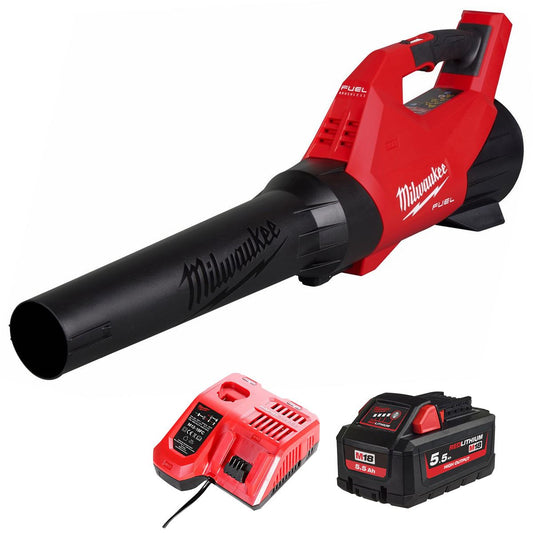 Milwaukee M18FBLG3-0 18V Fuel Brushless Blower with 1 x 5.5Ah Battery & Charger