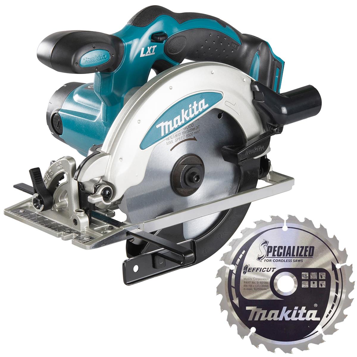 Makita DSS610Z 18V LXT 165mm Cordless Circular Saw with 25T Saw Blade